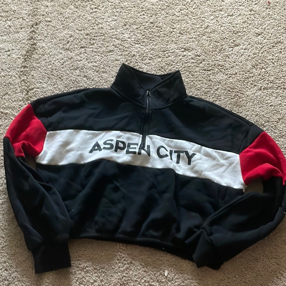 Aspen city cropped hoodie